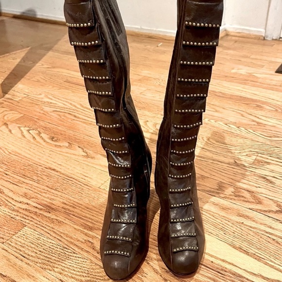 Calleen Cordero Tall Studded Leather Boots - Picture 7 of 11